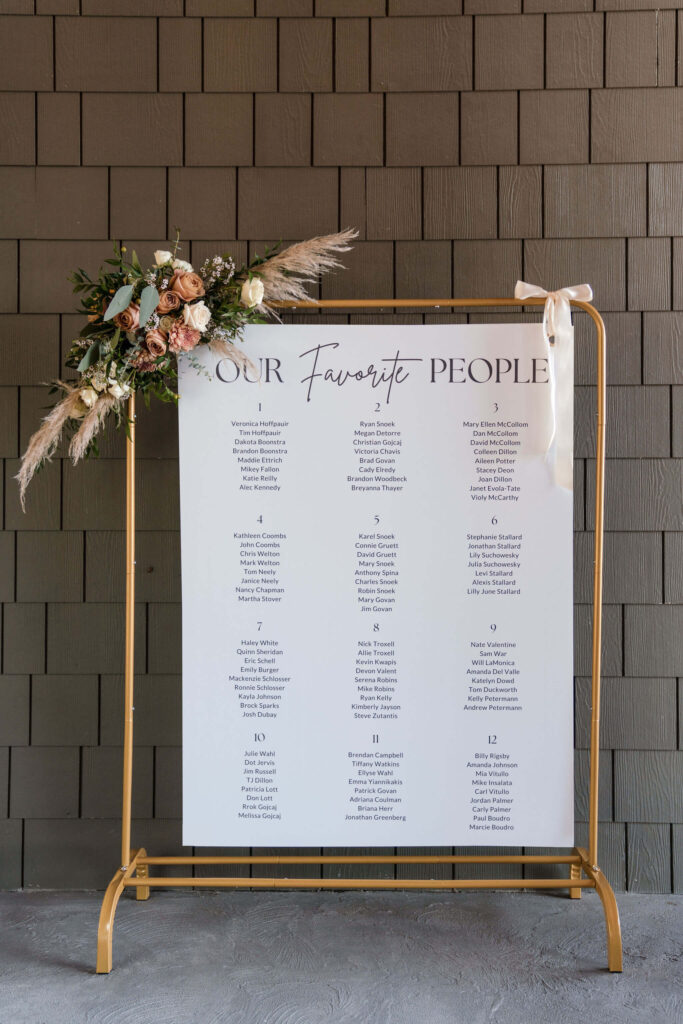 Fall Smoky Mountain Wedding | The Trillium Venue in TN | Seating Charts