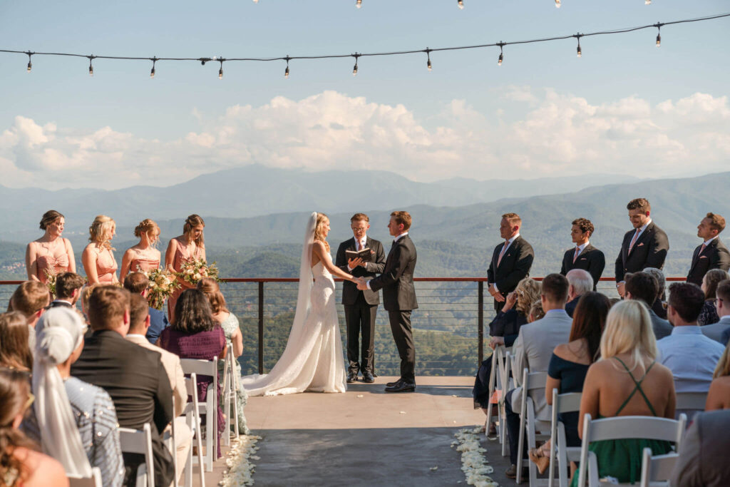 Fall Smoky Mountain Wedding | The Trillium Venue in TN | Outdoor Ceremonies