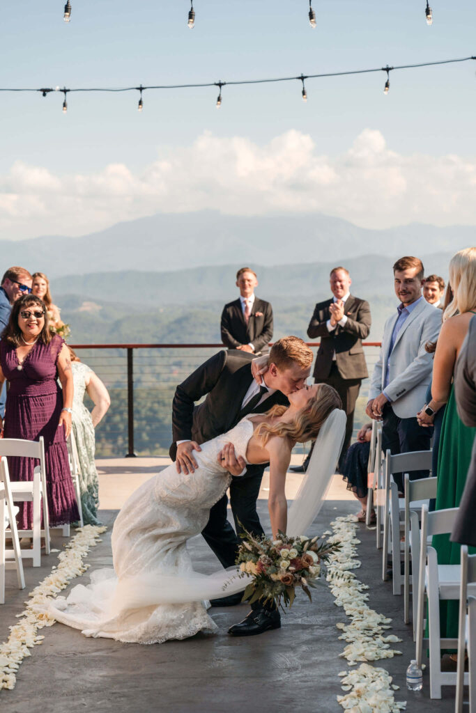 Fall Smoky Mountain Wedding | The Trillium Venue in TN | Just Married